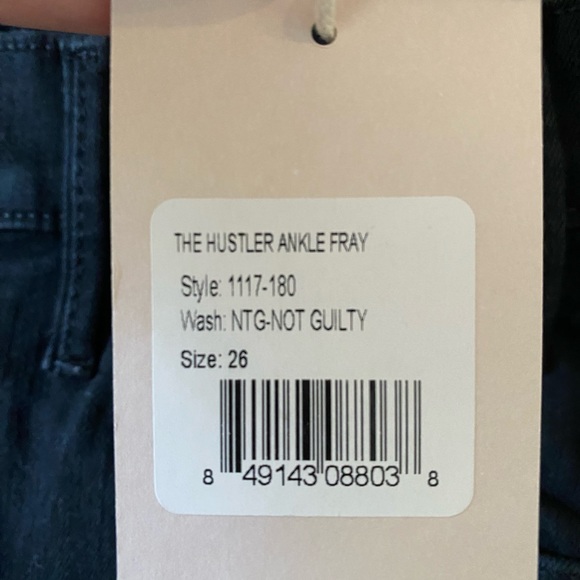 NWT MOTHER DENIM- The Hustler Ankle Fray NOT GUILTY 26 - Picture 10 of 10